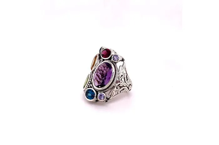 Samuel B Rings Madeira Ring Multi Gemstones