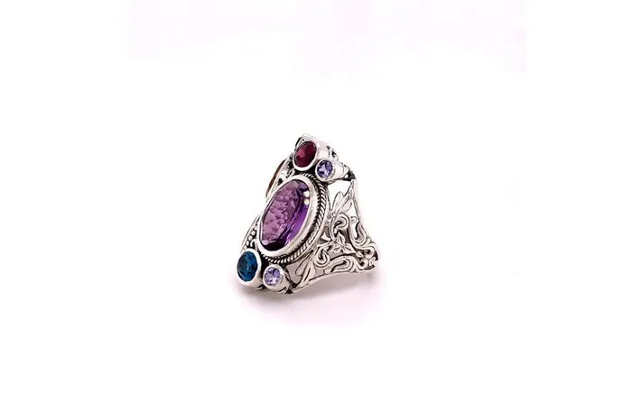 Samuel B Rings Madeira Ring Multi Gemstones