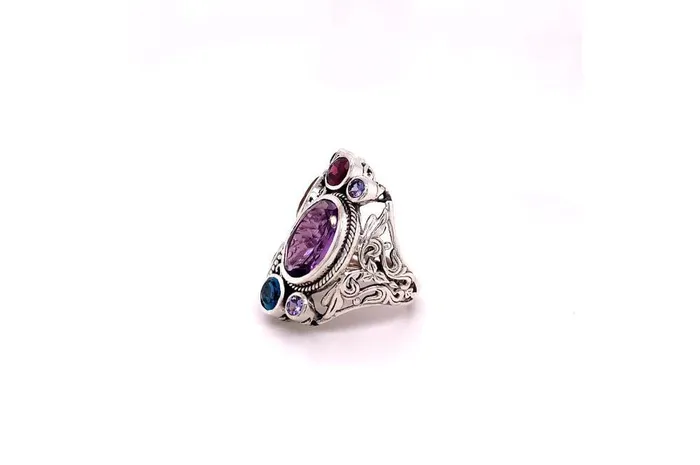 Samuel B Rings Madeira Ring Multi Gemstones