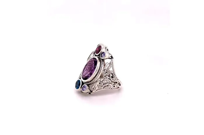 Samuel B Rings Madeira Ring Multi Gemstones