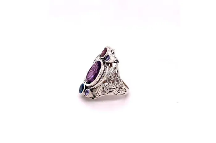 Samuel B Rings Madeira Ring Multi Gemstones