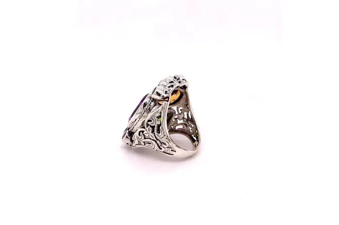 Samuel B Rings Madeira Ring Multi Gemstones