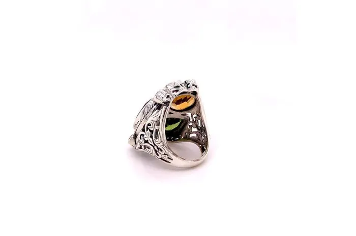 Samuel B Rings Madeira Ring Multi Gemstones