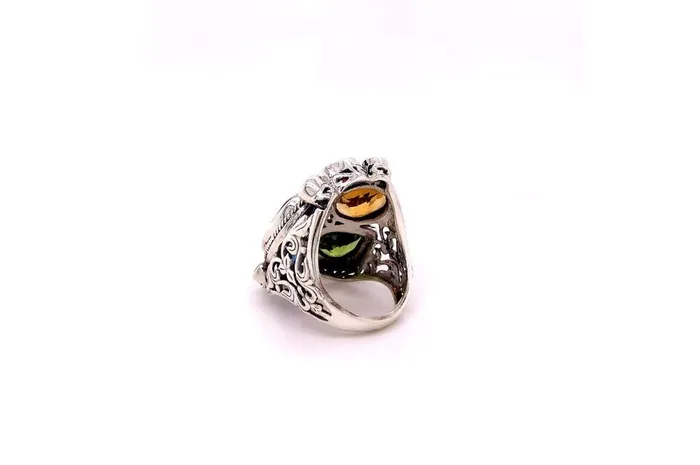 Samuel B Rings Madeira Ring Multi Gemstones