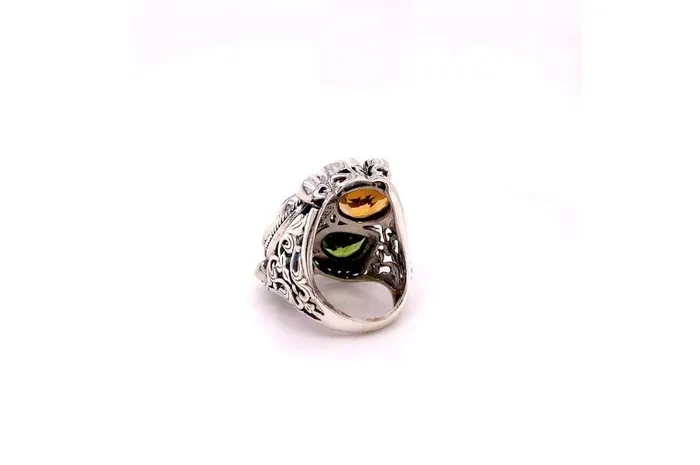 Samuel B Rings Madeira Ring Multi Gemstones