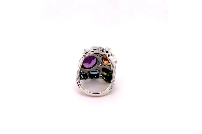 Samuel B Rings Madeira Ring Multi Gemstones