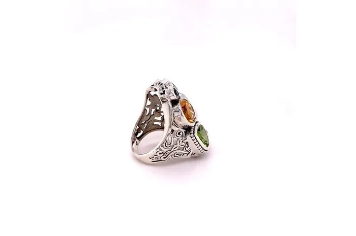 Samuel B Rings Madeira Ring Multi Gemstones