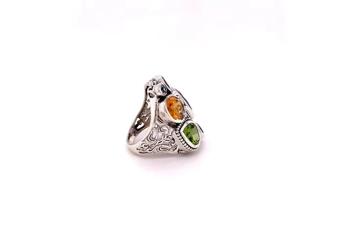 Samuel B Rings Madeira Ring Multi Gemstones