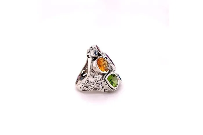Samuel B Rings Madeira Ring Multi Gemstones