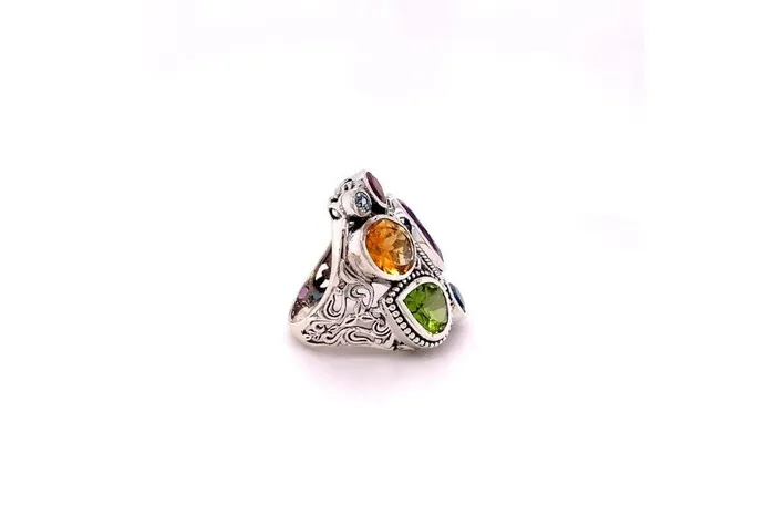 Samuel B Rings Madeira Ring Multi Gemstones