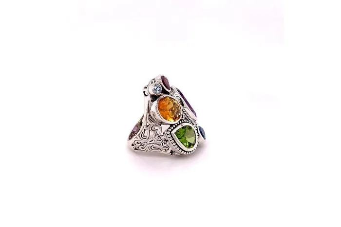 Samuel B Rings Madeira Ring Multi Gemstones