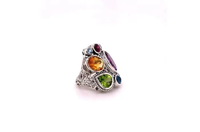 Samuel B Rings Madeira Ring Multi Gemstones