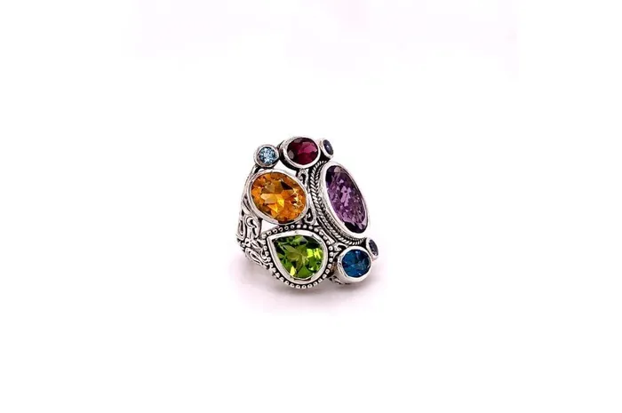 Samuel B Rings Madeira Ring Multi Gemstones