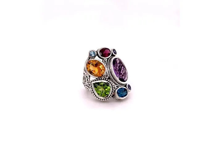 Samuel B Rings Madeira Ring Multi Gemstones