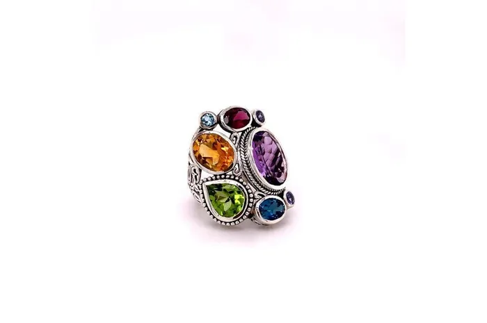 Samuel B Rings Madeira Ring Multi Gemstones