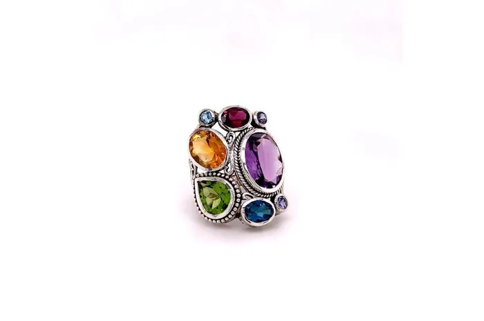 Samuel B Rings Madeira Ring Multi Gemstones
