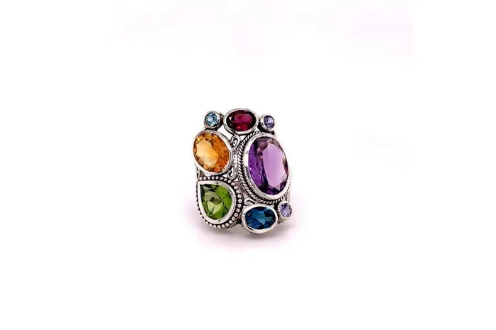 Samuel B Rings Madeira Ring Multi Gemstones