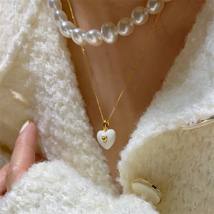 shopsnackbreak Babe Necklace in First Snow Necklaces