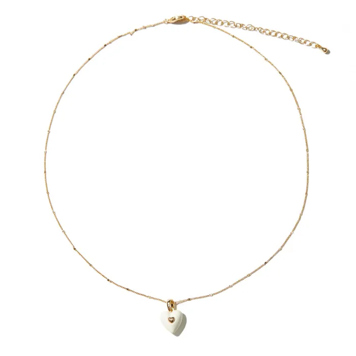 shopsnackbreak Babe Necklace in First Snow Necklaces