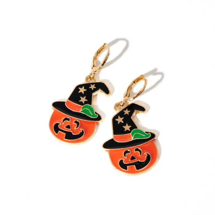 shopsnackbreak Earrings Pumpkin Wizard Earrings