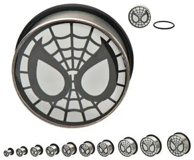 Spiderman Stainless Plugs Tulsa Body Jewelry Bracelets