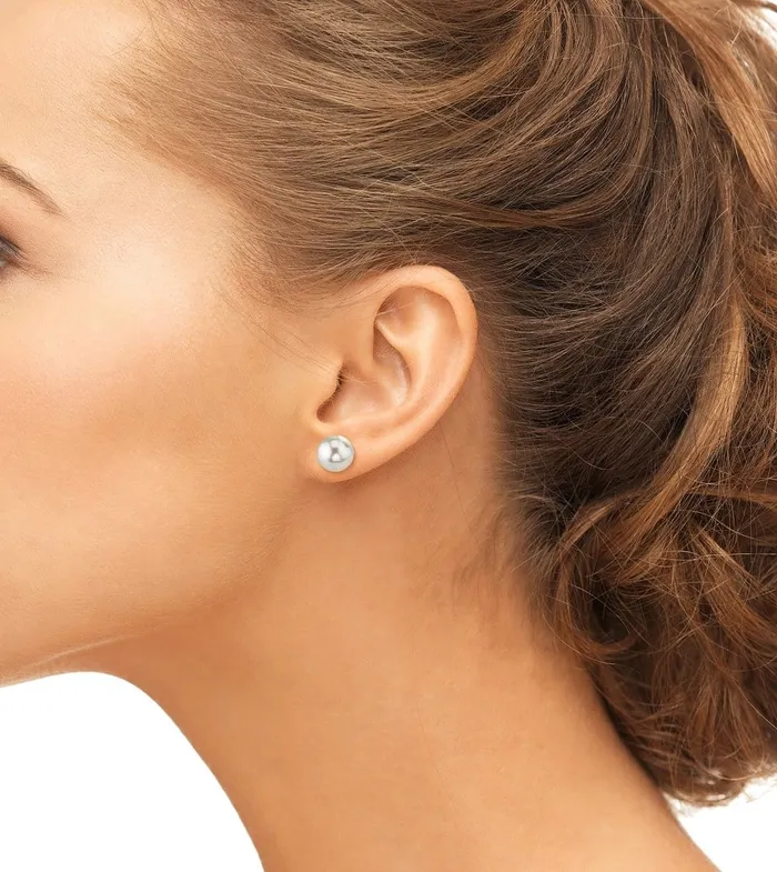 SPT Earrings 8590mm White Akoya Round Pearl Stud Earrings