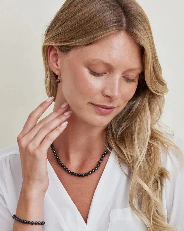 SPT Earrings Black Akoya Pearl Linda Earrings SPT Earrings Black Akoya Pearl Linda Earrings
