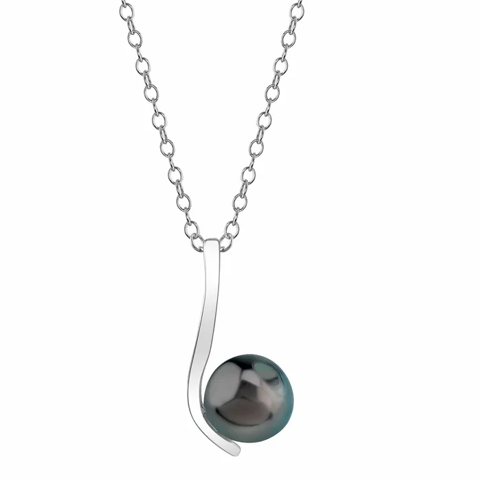 Tahitian South Sea Pearl Diamond Elizabeth Pendant SPT Necklaces