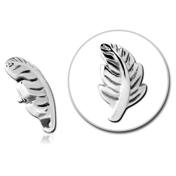 Tulsa Body Jewelry Bracelets 16g Feather Stainless End