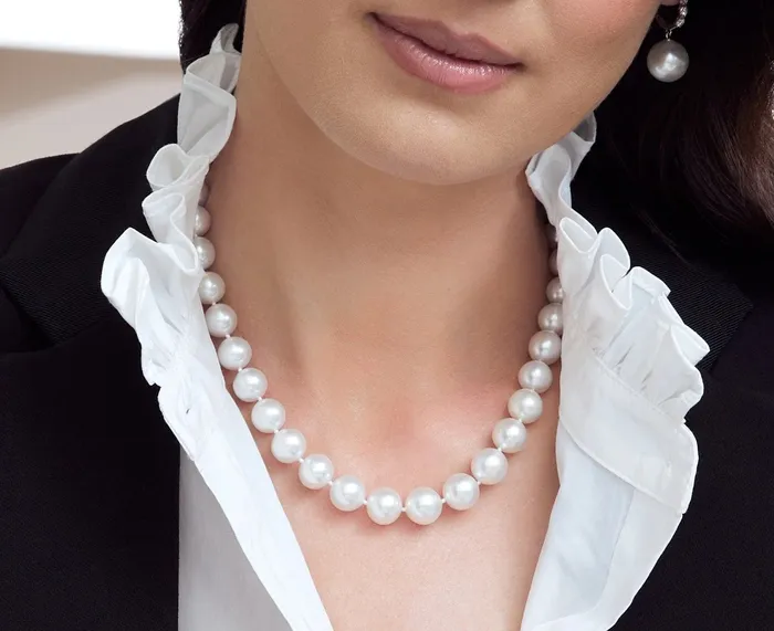 White South Sea Pearl Necklace 100120mm AAAA Quality SPT Necklaces
